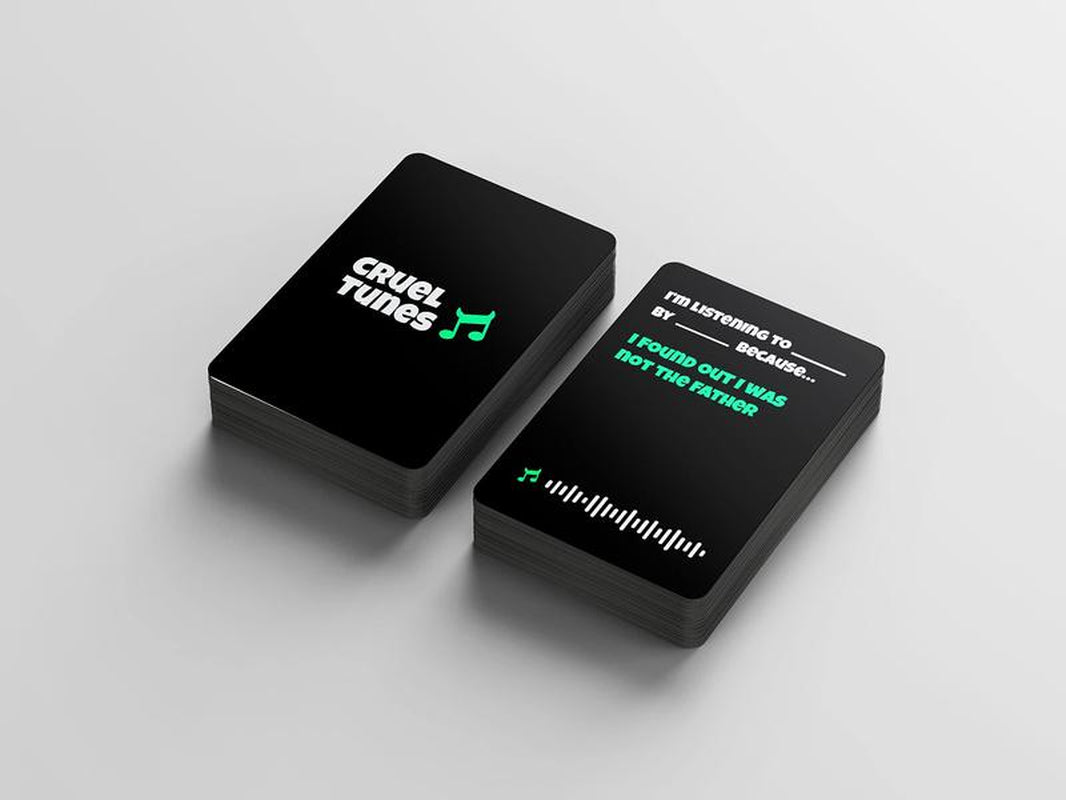 Cruel Tunes - the Hilarious Adult Party Game for Music Lovers| Fun Game for Pregames, Game Nights, and Drinking Games| Card Games, Board Games, Tabletop Games