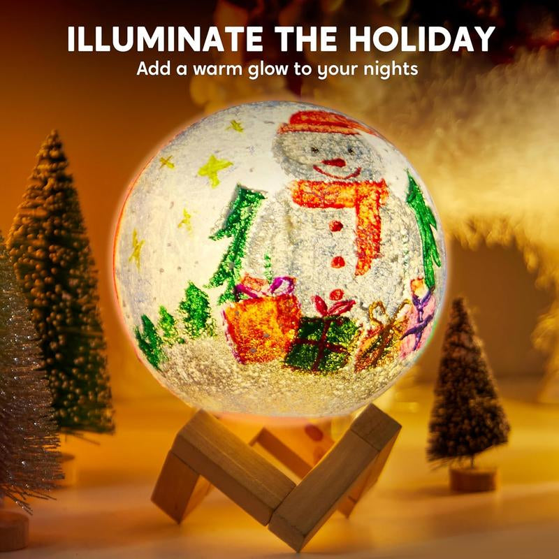 2025 Toys for Kids 3D Moon Night Light, DIY Your Own Moon Lamp Kit Galaxy Lamp Arts and Crafts Kit, School Activities, Birthday Gifts for Kids Girls Boys Kids Outdoor Play