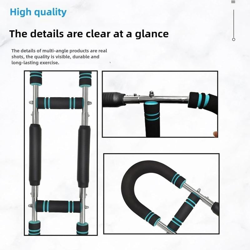 Arm Trainer, 60-110Lb Adjustable Chest Workout Equipment, Arm Trainer, Arm Strength Trainer, Portable Power Twister Bar,Portable Spring Resistance for Home Workout Equipment