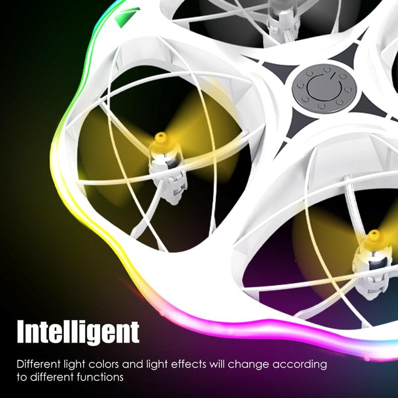 RC Smart Controlled UFO Aircraft Toys - 3 Speeds Remote Control Airplane with LED Light, 360° Roll,Creative Gift Toys for Boys and Girls
