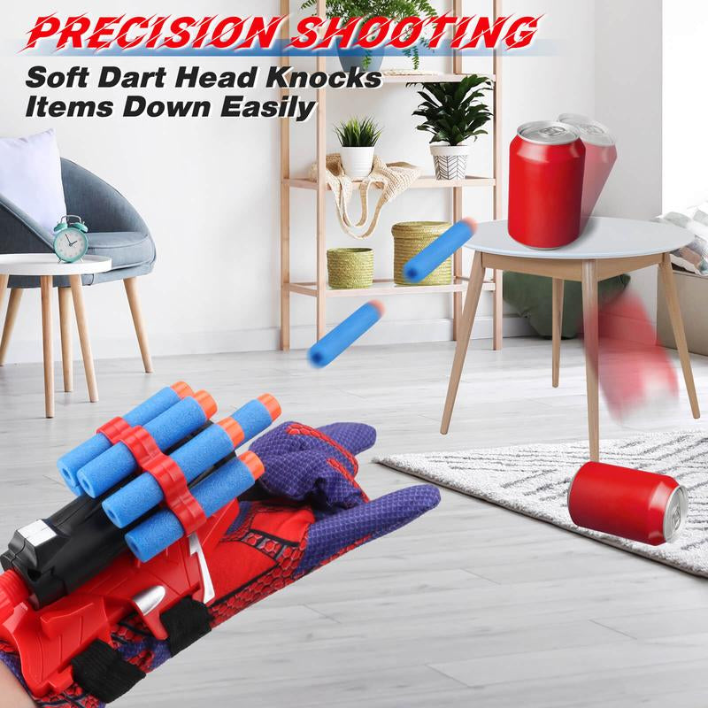 Web Shooters Toy 2 Pack,Web Slinger Toys with Spider Glove Launcher,Toys for Young Men Women'S Christmas Gift, Halloween Present, Black Friday Gifts