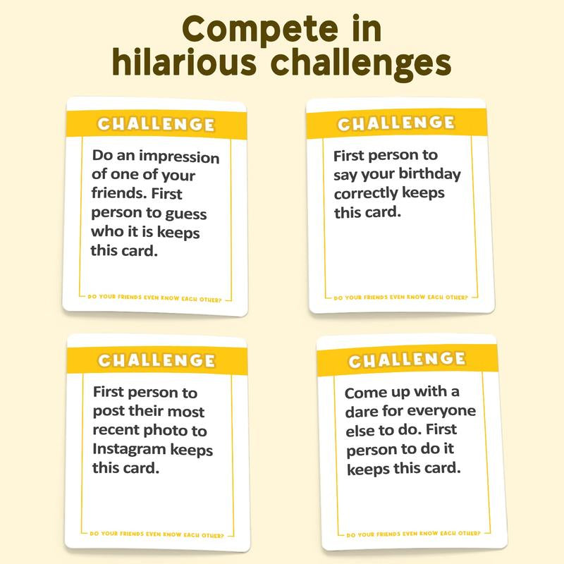 Do Your Friends Even Know Each Other? Ultimate Party Game for Adults and Teens