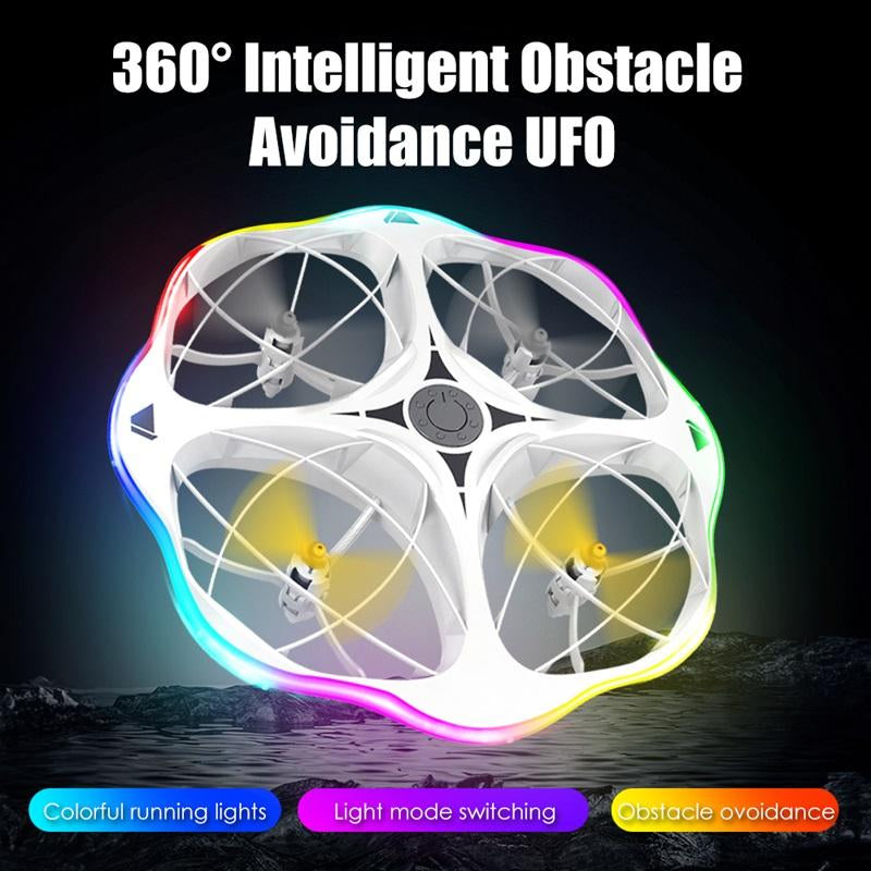 RC Smart Controlled UFO Aircraft Toys - 3 Speeds Remote Control Airplane with LED Light, 360° Roll,Creative Gift Toys for Boys and Girls