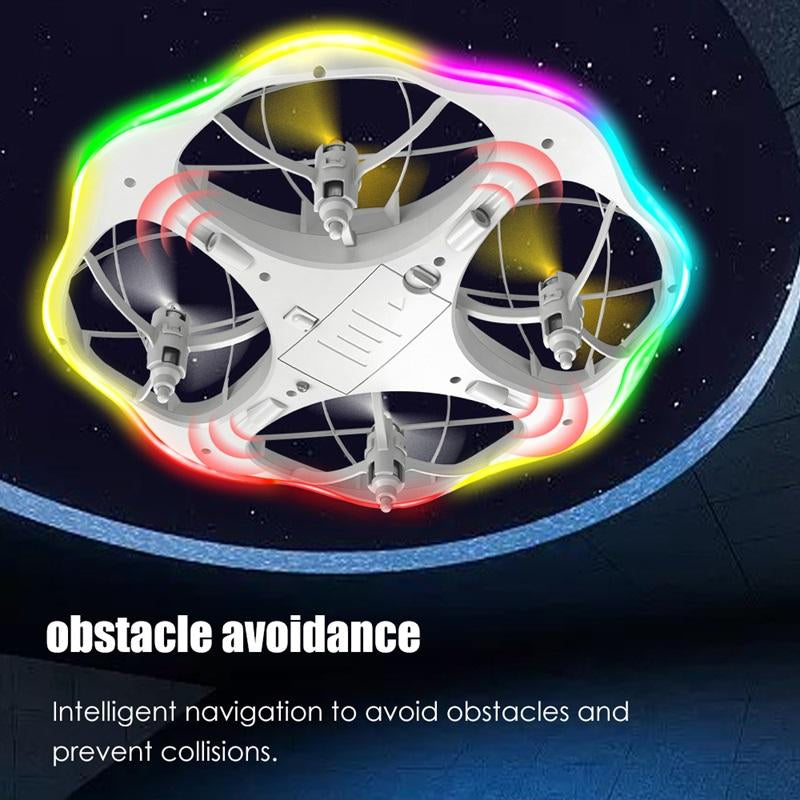 RC Smart Controlled UFO Aircraft Toys - 3 Speeds Remote Control Airplane with LED Light, 360° Roll,Creative Gift Toys for Boys and Girls