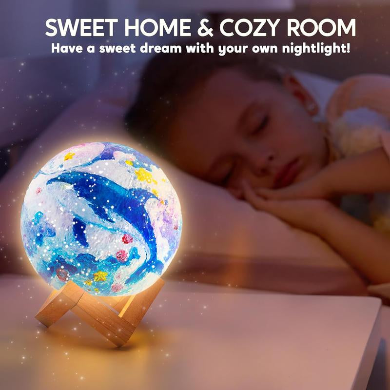2025 Toys for Kids 3D Moon Night Light, DIY Your Own Moon Lamp Kit Galaxy Lamp Arts and Crafts Kit, School Activities, Birthday Gifts for Kids Girls Boys Kids Outdoor Play