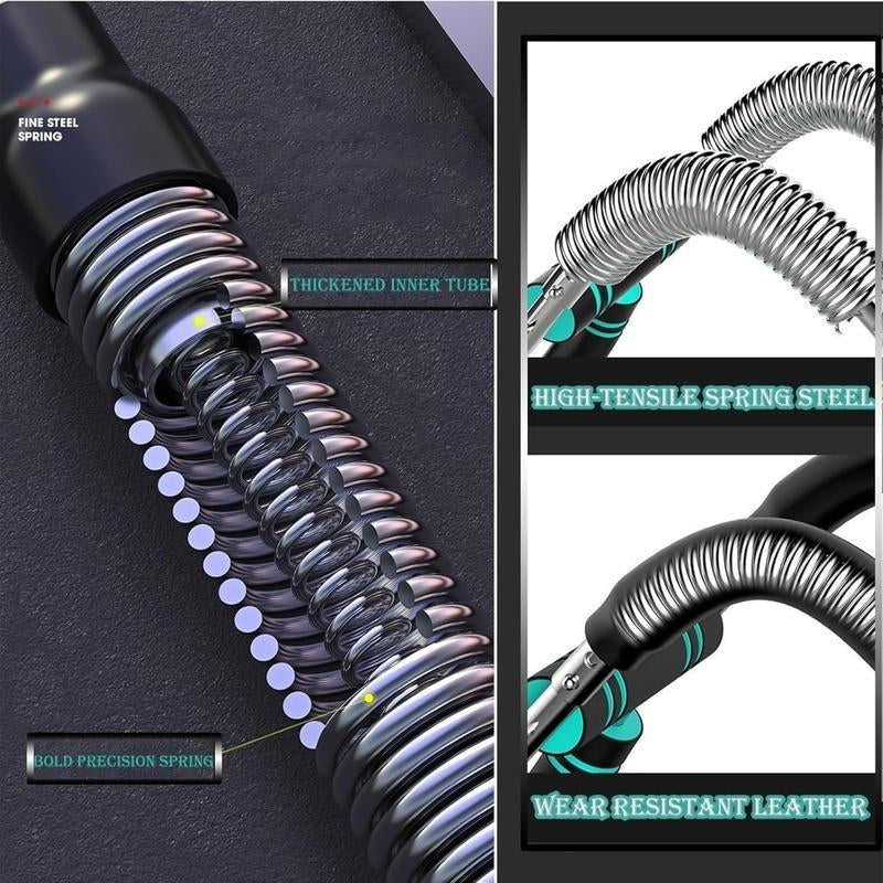 Arm Trainer, 60-110Lb Adjustable Chest Workout Equipment, Arm Trainer, Arm Strength Trainer, Portable Power Twister Bar,Portable Spring Resistance for Home Workout Equipment