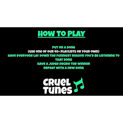 Cruel Tunes - the Hilarious Adult Party Game for Music Lovers| Fun Game for Pregames, Game Nights, and Drinking Games| Card Games, Board Games, Tabletop Games