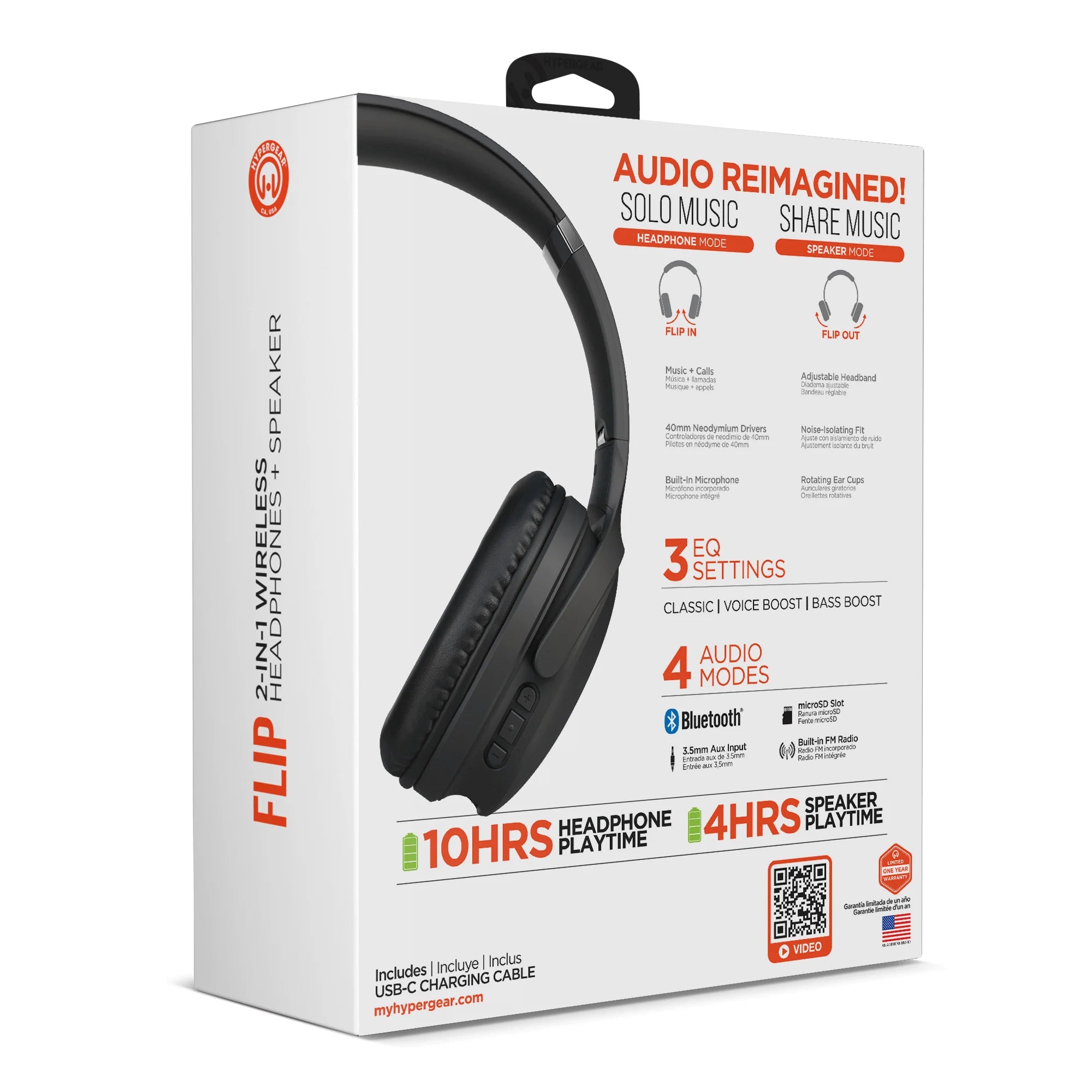 Hypergear 2-in-1 Headphones and Speaker Combo