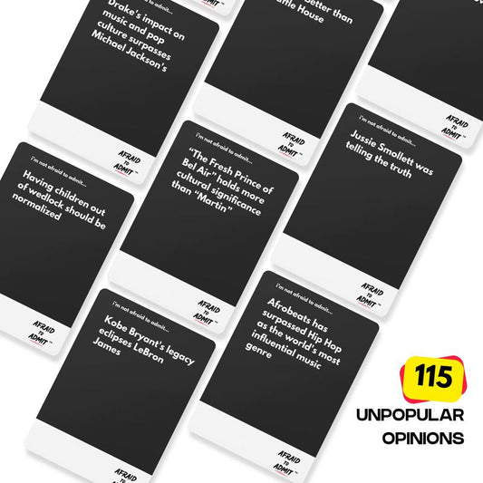 Afraid to Admit | the Party Game for Unpopular Opinions
