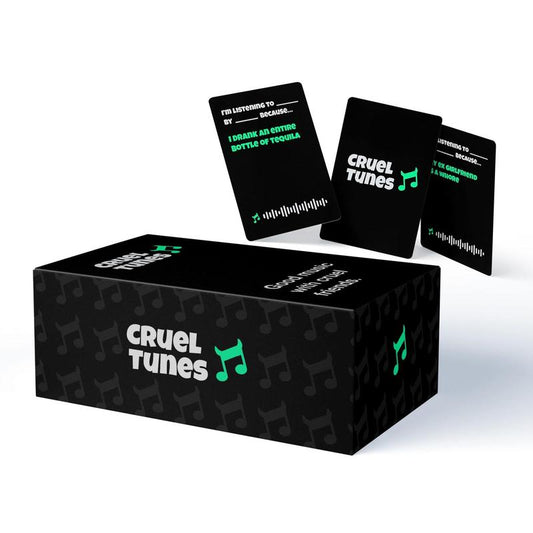 Cruel Tunes - the Hilarious Adult Party Game for Music Lovers| Fun Game for Pregames, Game Nights, and Drinking Games| Card Games, Board Games, Tabletop Games