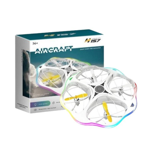 RC Smart Controlled UFO Aircraft Toys - 3 Speeds Remote Control Airplane with LED Light, 360° Roll，Creative Gift Toys for Boys and Girls