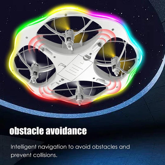 RC Smart Controlled UFO Aircraft Toys - 3 Speeds Remote Control Airplane with LED Light, 360° Roll，Creative Gift Toys for Boys and Girls